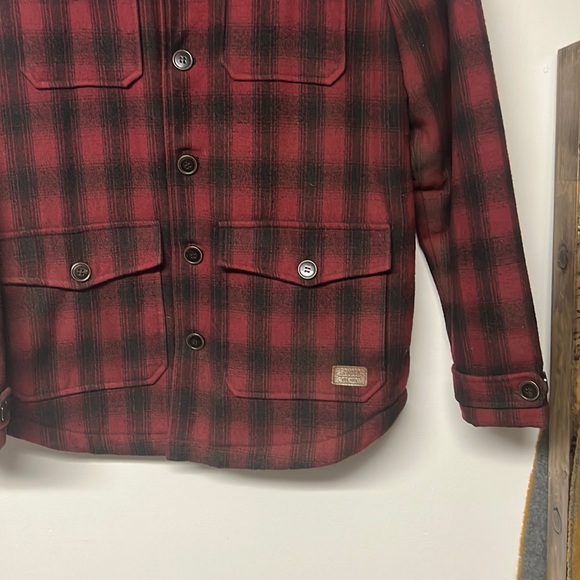 Roots Plaid Wool Sherpa Button Up Jacket - Picture 2 of 7